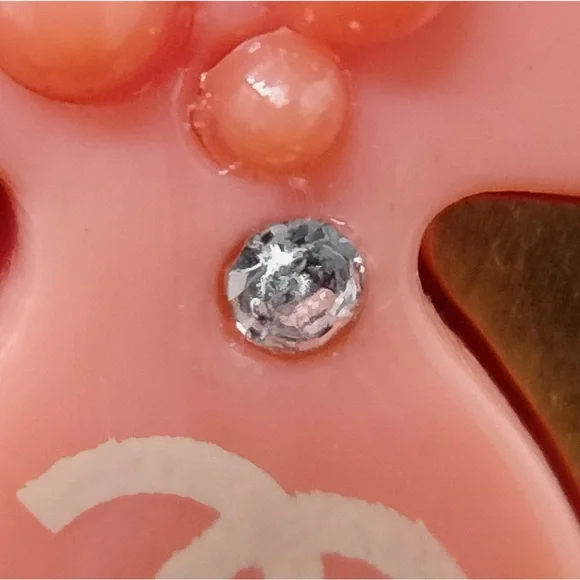 CHANEL Gold and Peach Clover Ring - Picture 8 of 8